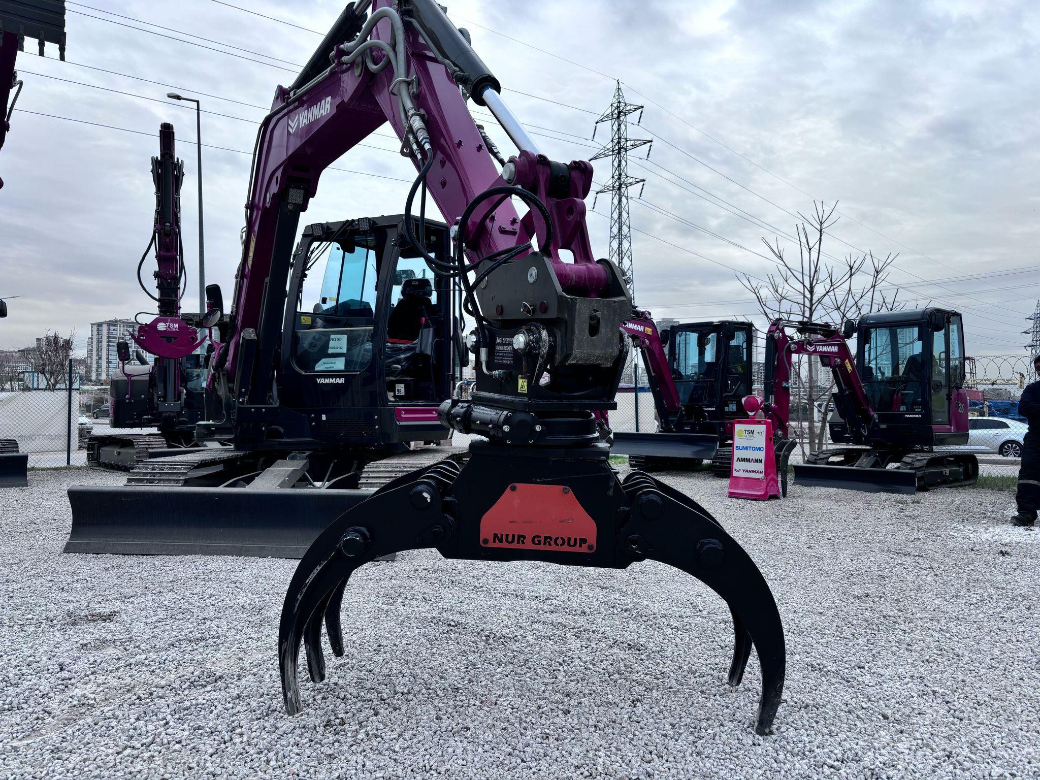 Excavator Log Grapple Timber Grabs