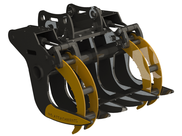Loader Log Grapple Attachments for Efficient Timber Handling