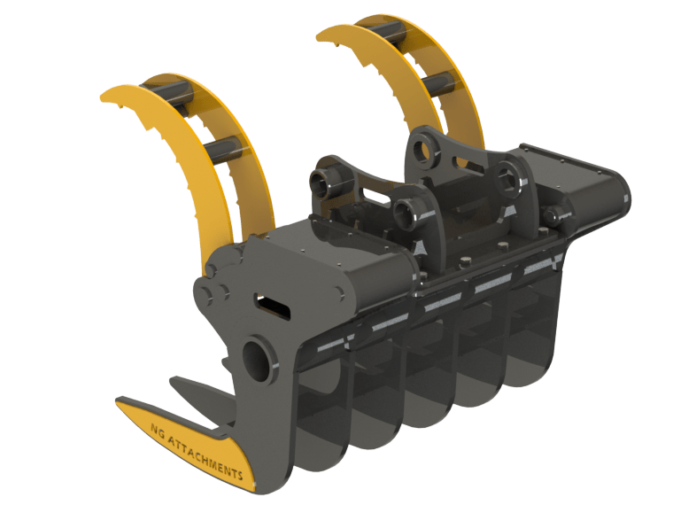 Loader Log Grapple Attachments for Efficient Timber Handling