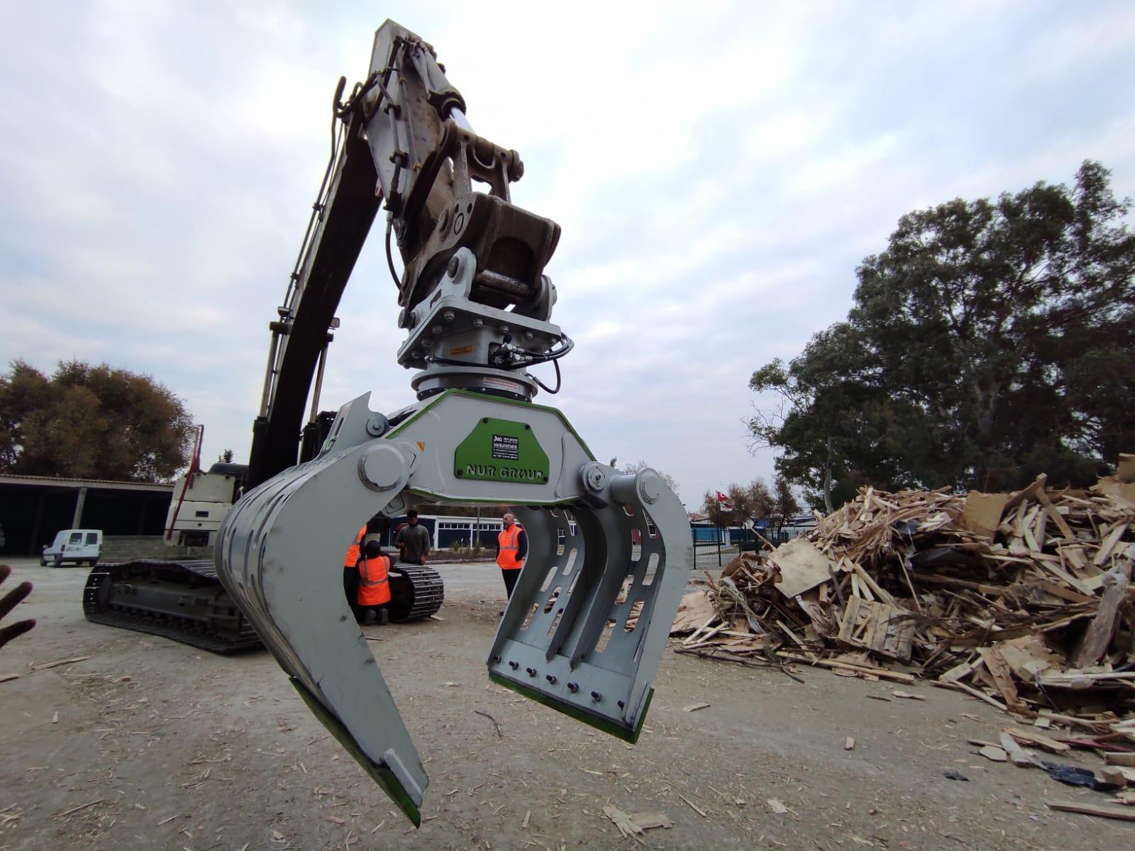 Hydraulische Sortiergreifer für Rückbau und Recycling