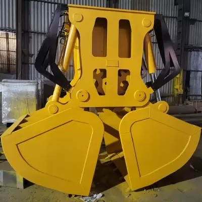Electric Hydraulic Clamshell Grabs – Built for Coal, Grain, and Scrap Handling