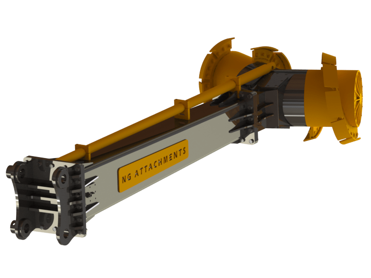 Excavator Soil Mixer Attachments for Ground Stabilization
