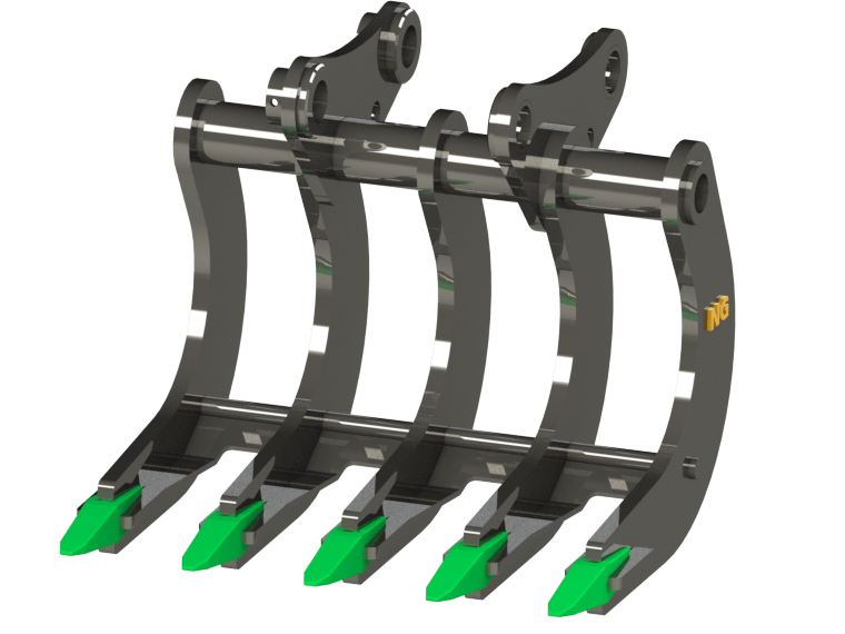 Excavator Root Rake Attachments for Efficient Land Clearing