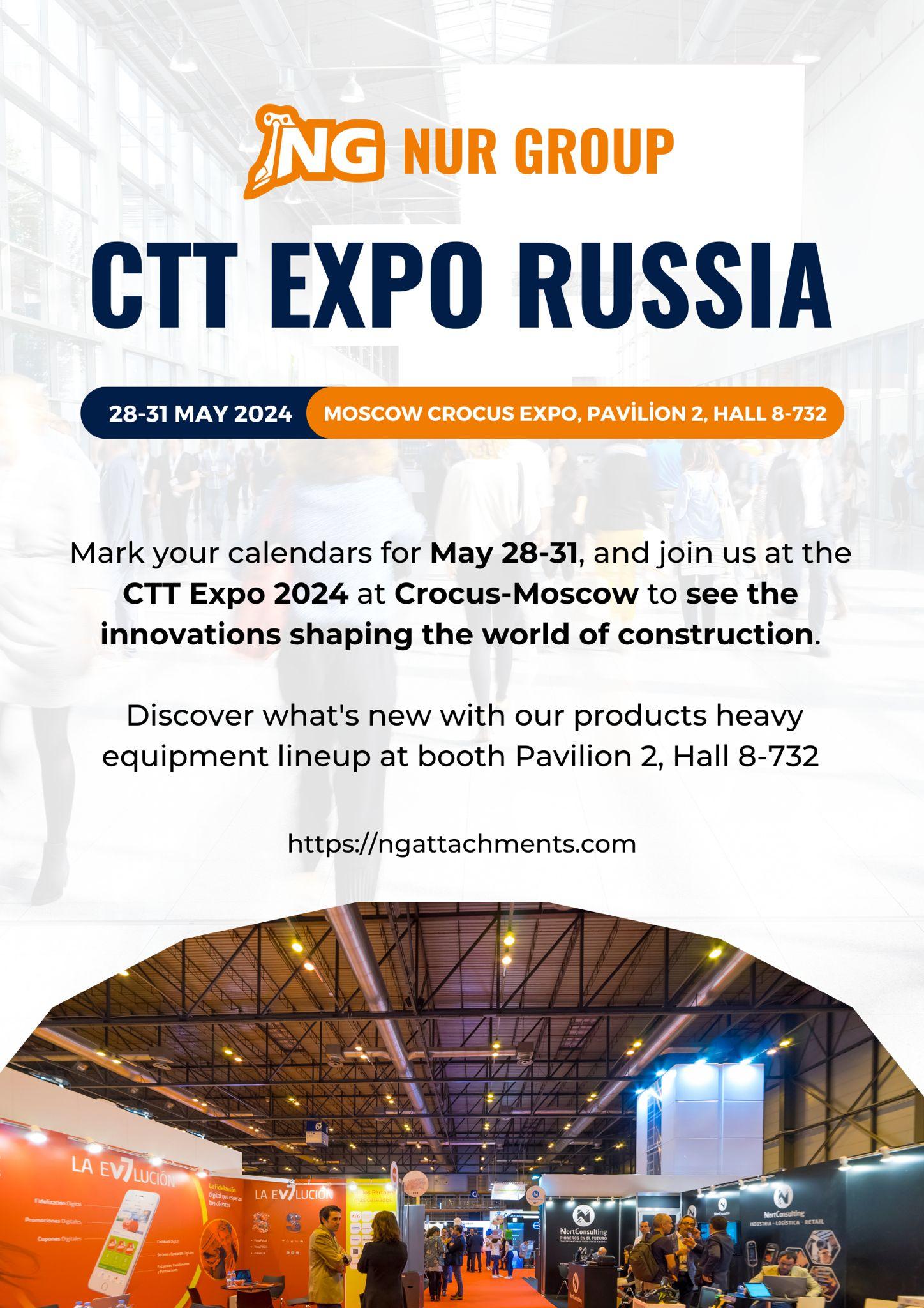 CTT EXPO MOSCOW MAY 28-31 PAVİLİON 2 HALL 8-732