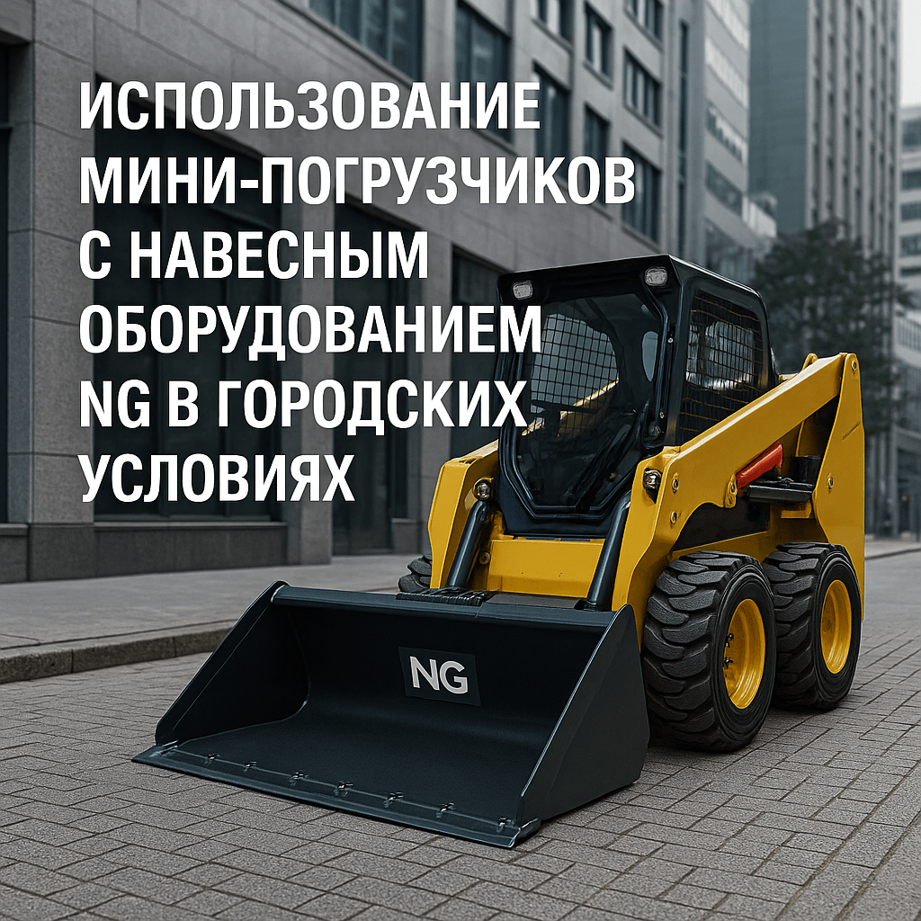 Использование мини-погрузчиков с навесным оборудованием NG в городских условиях