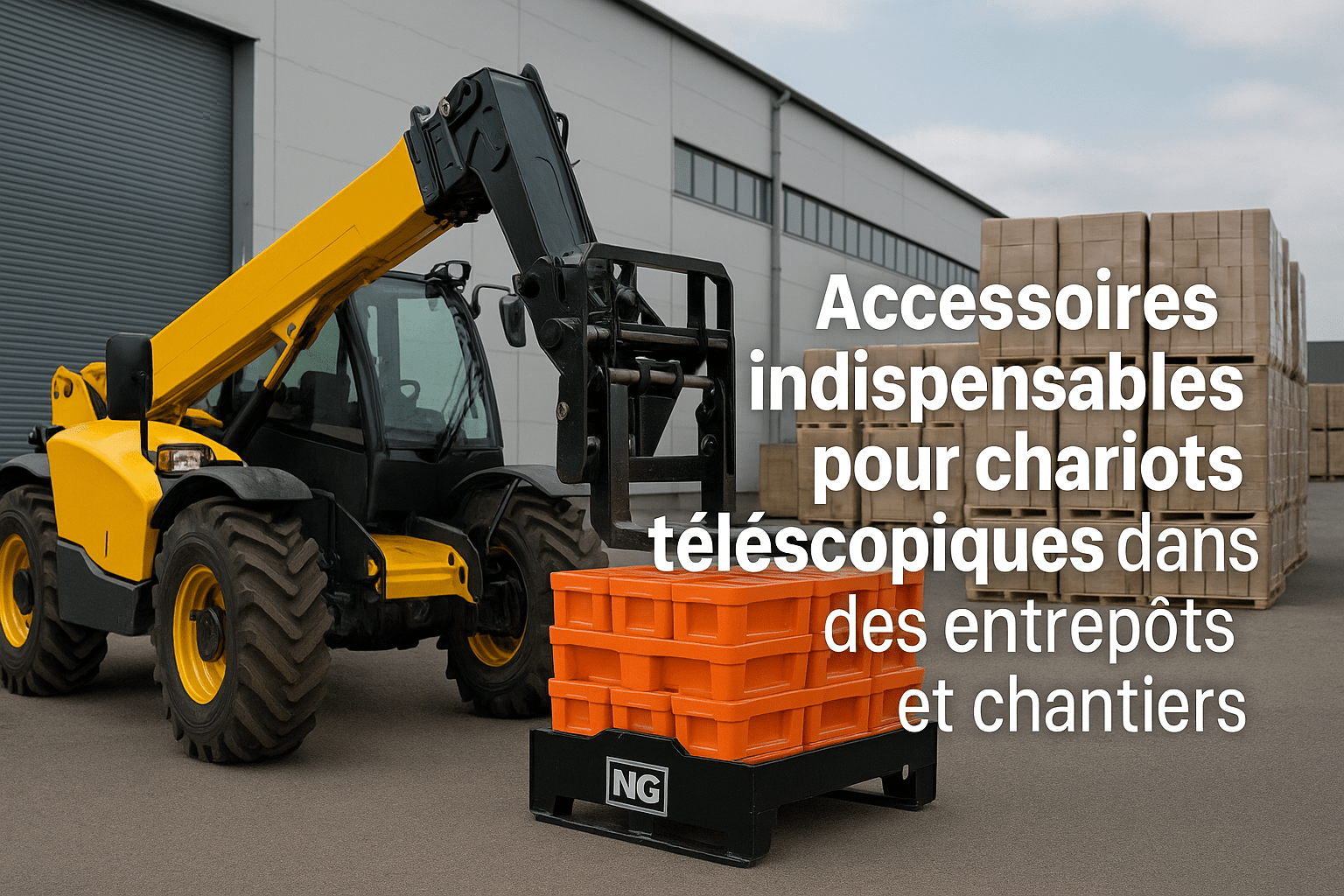 Accessoires indispensables pour chariots télescopiques dans les entrepôts et chantiers