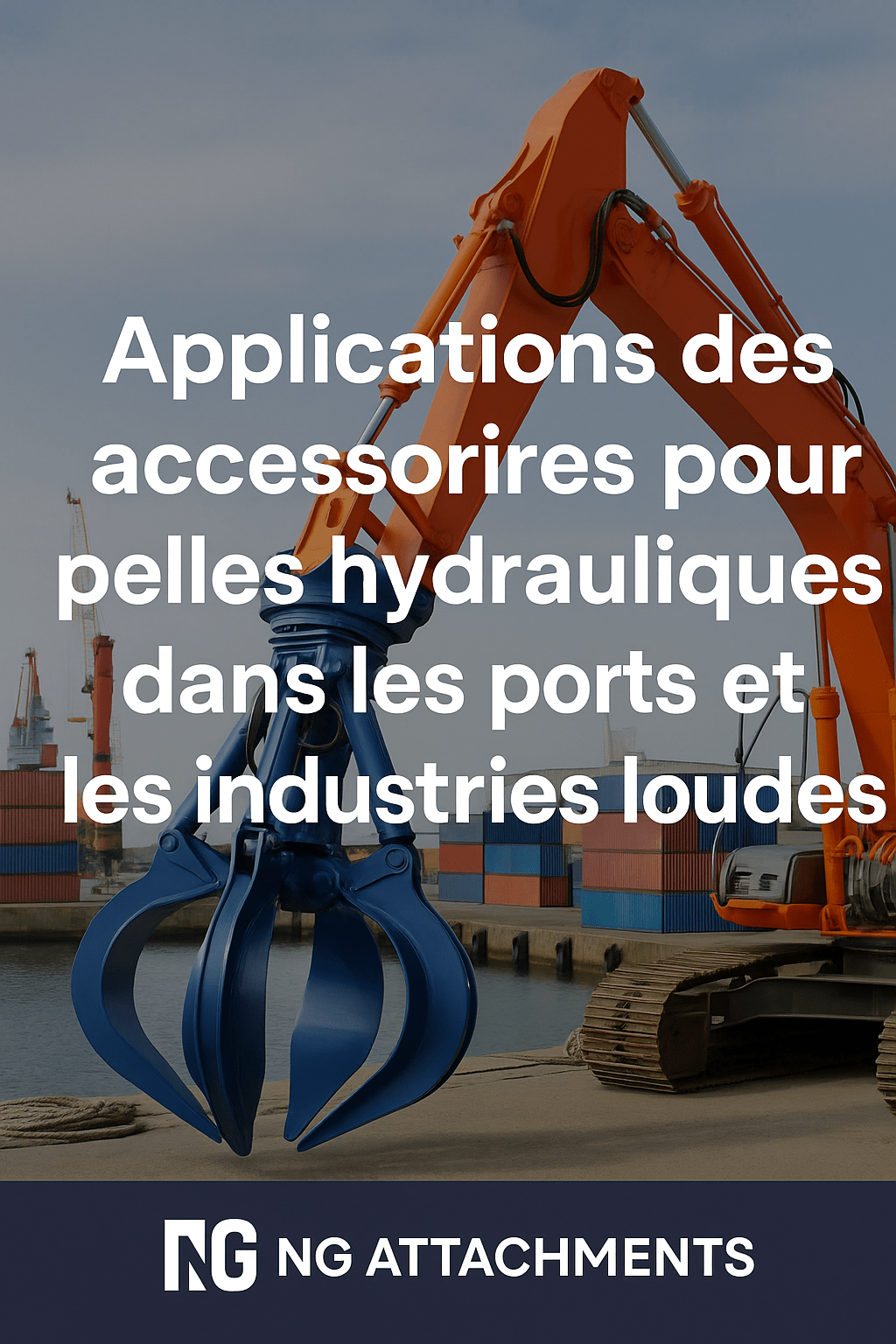 Applications des accessoires pour pelles hydrauliques dans les ports et les industries lourdes