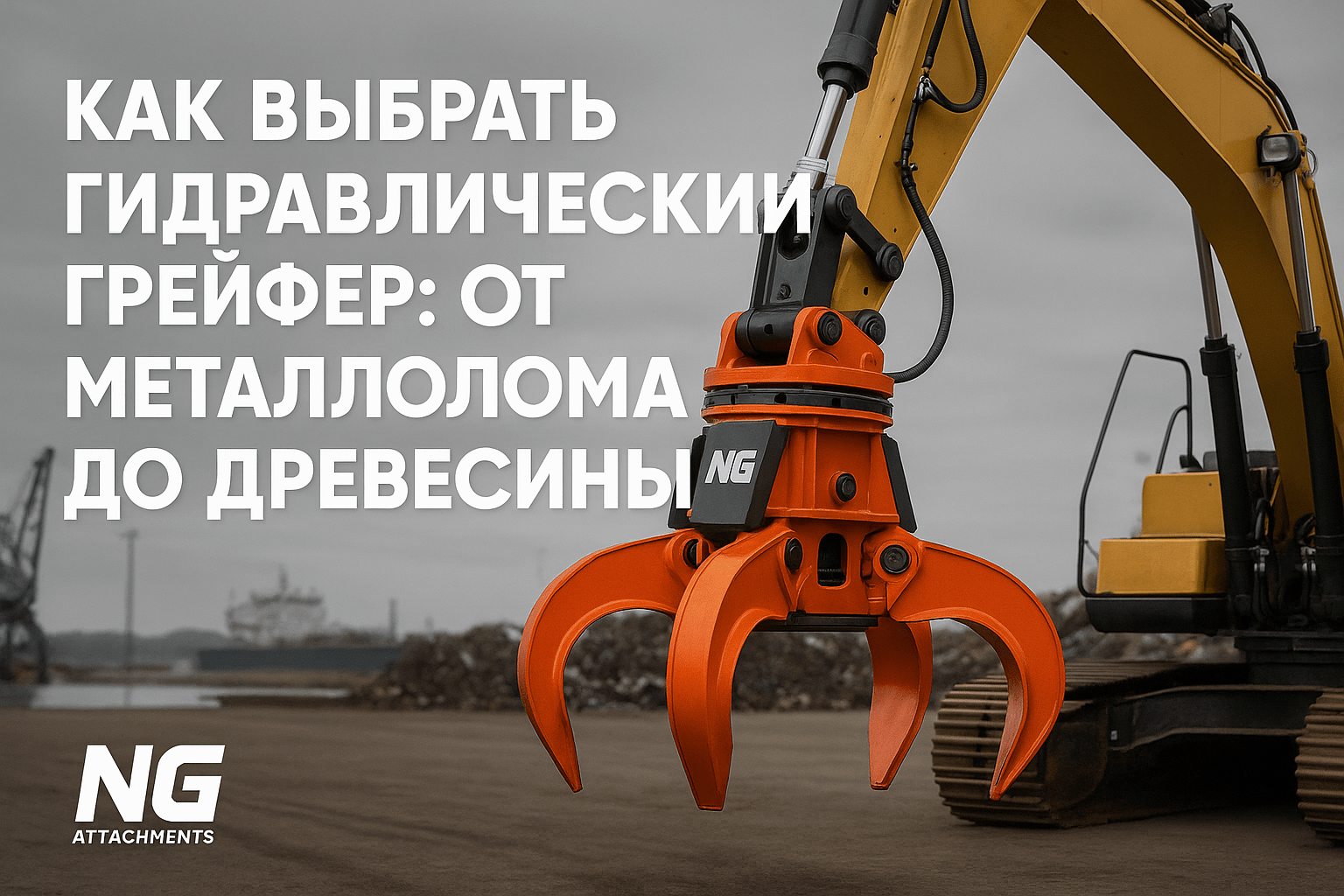 Как выбрать гидравлический грейфер: от металлолома до древесины