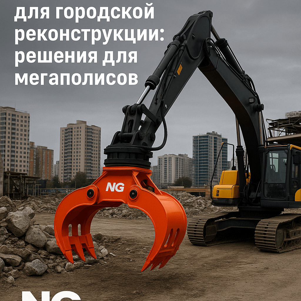 Навесное оборудование NG для городской реконструкции: решения для мегаполисов»