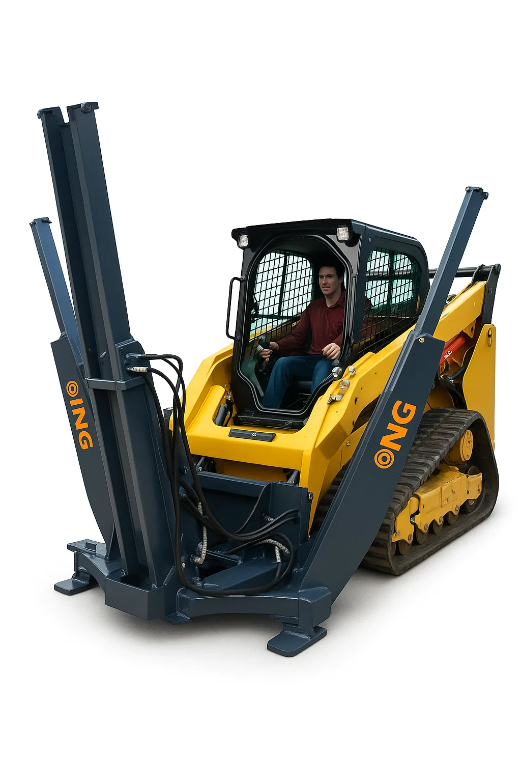Tree Transplanting Attachment for Skid Steer and Backhoe Loaders