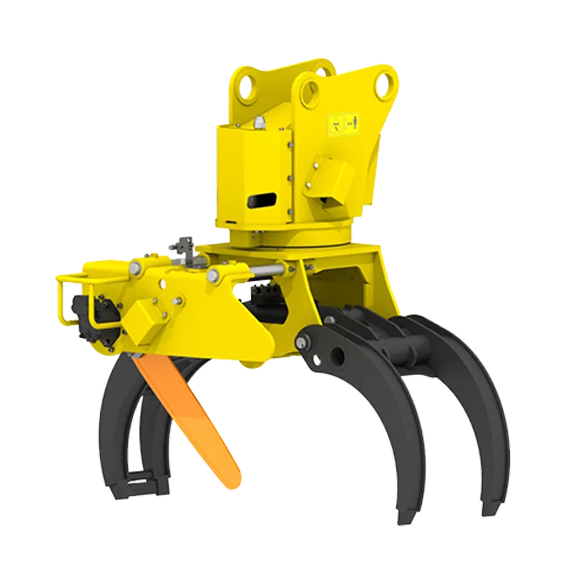 Graifăr cu ferăstrău pentru bușteni, compatibil excavator