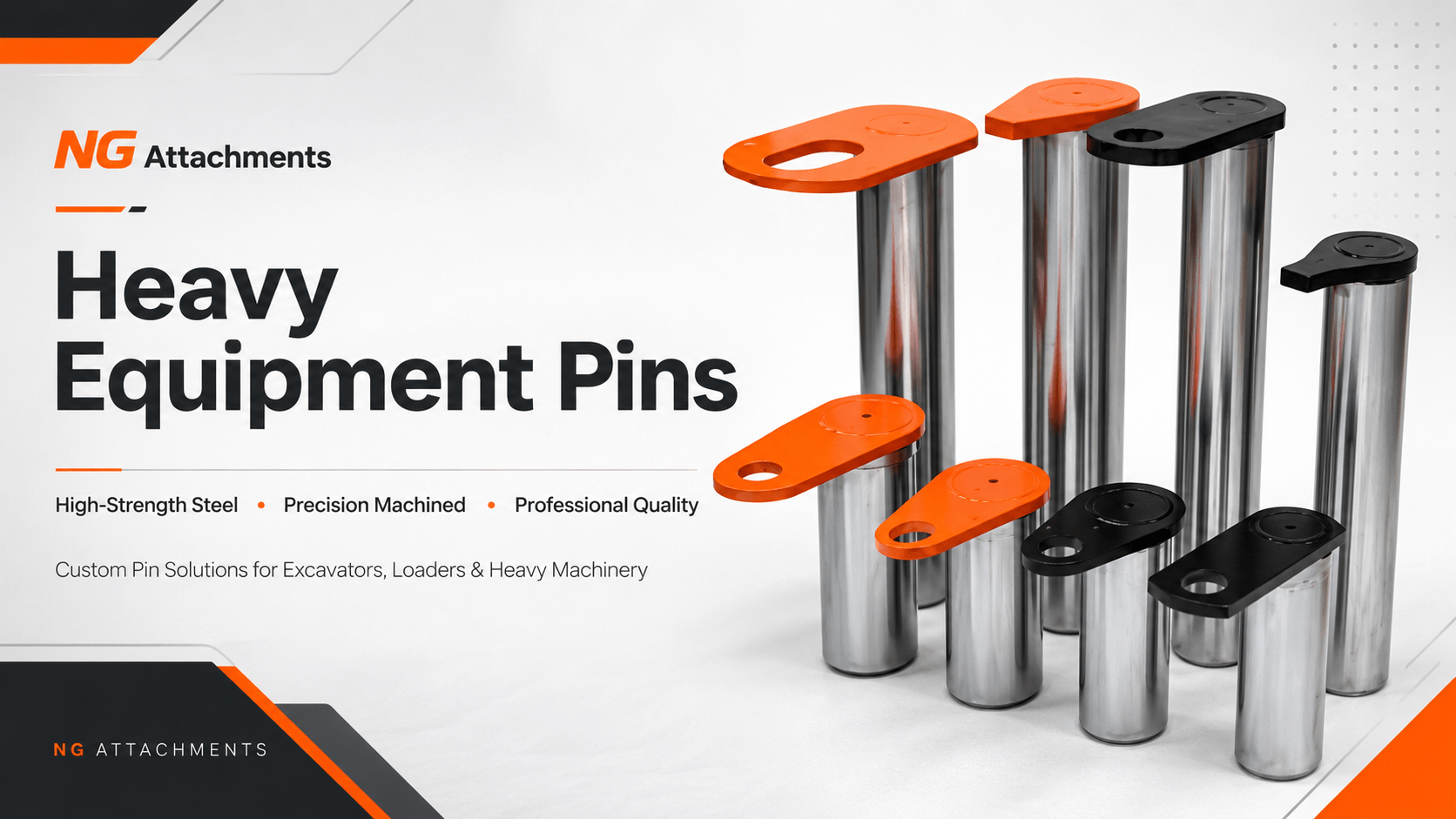 Axes et bagues pour engins de chantier – Fabricant pour pelles, chargeuses, bulldozers et grues